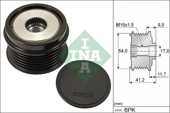 INA 535 0192 10 - Puleggia cinghia, Alternatore autozon.pro