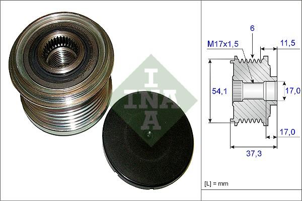 INA 535 0149 10 - Puleggia cinghia, Alternatore autozon.pro