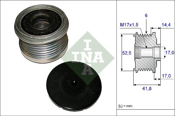 INA 535 0147 10 - Puleggia cinghia, Alternatore autozon.pro