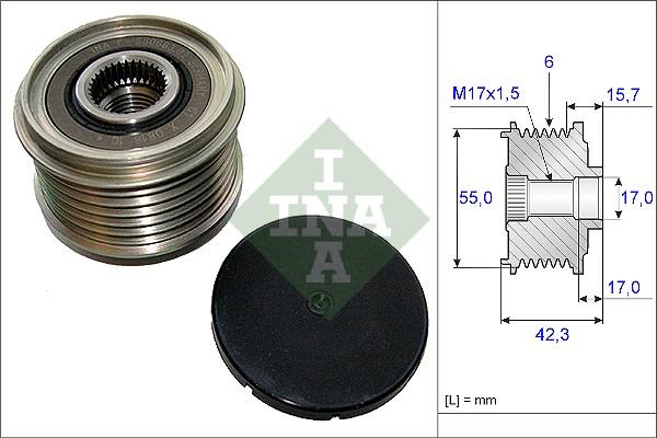 INA 535 0154 10 - Puleggia cinghia, Alternatore autozon.pro