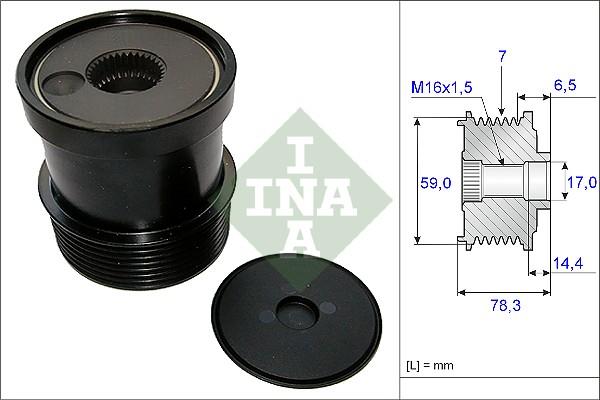 INA 535 0120 10 - Puleggia cinghia, Alternatore autozon.pro