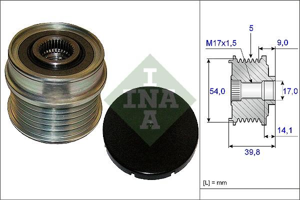 INA 535 0171 10 - Puleggia cinghia, Alternatore autozon.pro