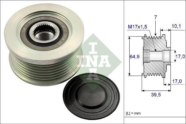 INA 535 0177 10 - Puleggia cinghia, Alternatore autozon.pro