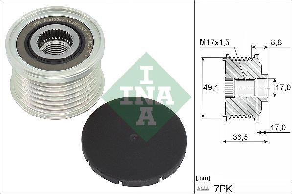 INA 535 0344 10 - Puleggia cinghia, Alternatore autozon.pro