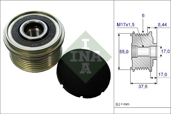 INA 535 0246 10 - Puleggia cinghia, Alternatore autozon.pro