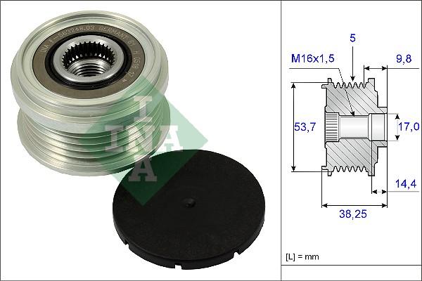 INA 535 0242 10 - Puleggia cinghia, Alternatore autozon.pro