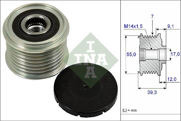 INA 535 0260 10 - Puleggia cinghia, Alternatore autozon.pro