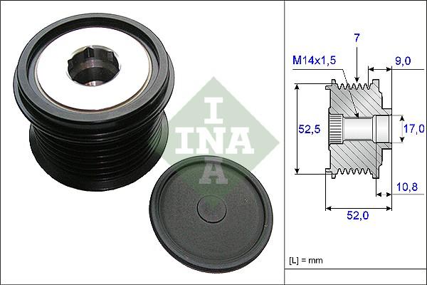 INA 535 0209 10 - Puleggia cinghia, Alternatore autozon.pro