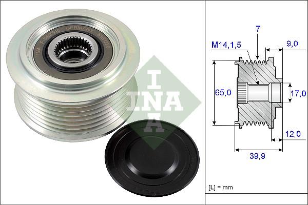 INA 535 0229 10 - Puleggia cinghia, Alternatore autozon.pro