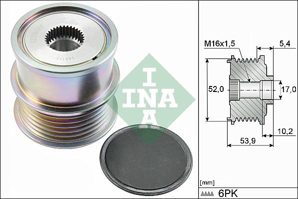 INA 535 0279 10 - Puleggia cinghia, Alternatore autozon.pro