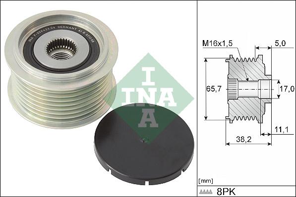 INA 535 0274 10 - Puleggia cinghia, Alternatore autozon.pro