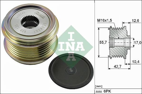 INA 535 0276 10 - Puleggia cinghia, Alternatore autozon.pro