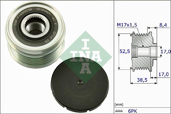 INA 535 0273 10 - Puleggia cinghia, Alternatore autozon.pro