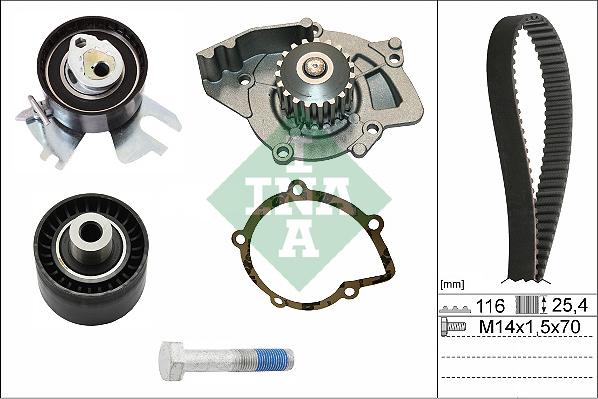 INA 530 0449 30 - Pompa acqua + Kit cinghie dentate autozon.pro