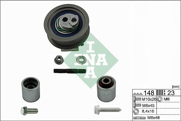 INA 530 0445 09 - Kit di rulli, Cinghia dentata autozon.pro