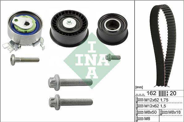 INA 530 0443 10 - Kit cinghie dentate autozon.pro