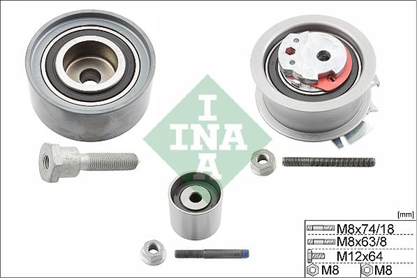 INA 530 0463 09 - Kit di rulli, Cinghia dentata autozon.pro