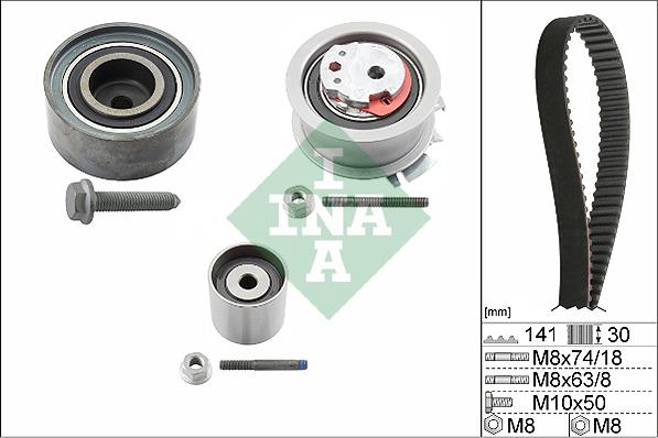 INA 530 0405 10 - Kit cinghie dentate autozon.pro