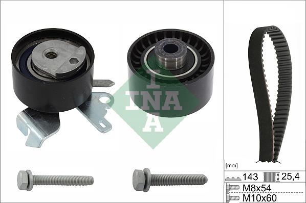 INA 530 0418 10 - Kit cinghie dentate autozon.pro