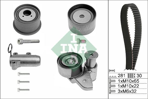 INA 530 0480 10 - Kit cinghie dentate autozon.pro