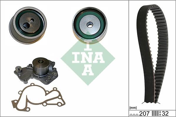 INA 530 0430 30 - Pompa acqua + Kit cinghie dentate autozon.pro