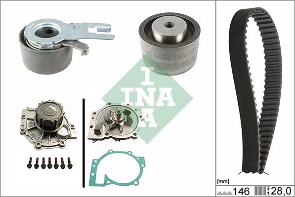 INA 530 0421 30 - Pompa acqua + Kit cinghie dentate autozon.pro