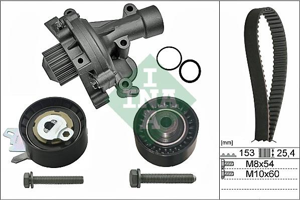 INA 530 0471 30 - Pompa acqua + Kit cinghie dentate autozon.pro