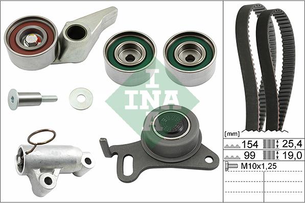 INA 530 0594 10 - Kit cinghie dentate autozon.pro