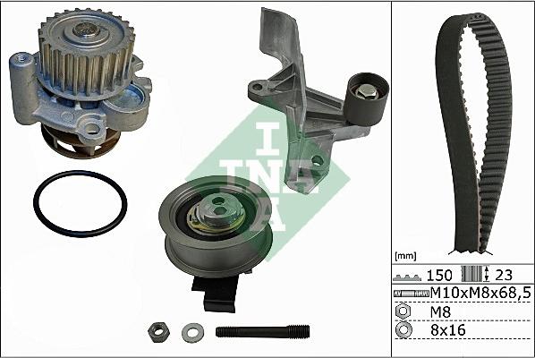 INA 530 0546 30 - Pompa acqua + Kit cinghie dentate autozon.pro