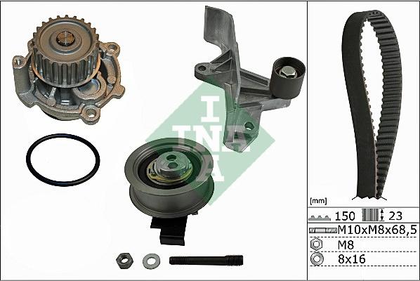 INA 530 0546 31 - Pompa acqua + Kit cinghie dentate autozon.pro