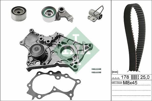 INA 530 0543 30 - Pompa acqua + Kit cinghie dentate autozon.pro