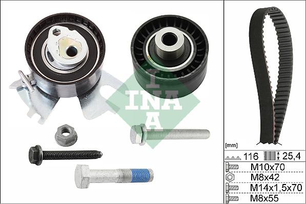 INA 530 0558 10 - Kit cinghie dentate autozon.pro