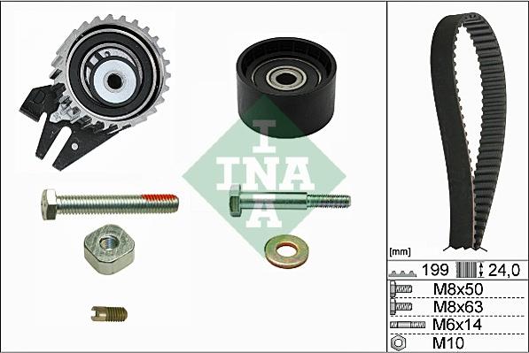 INA 530 0562 10 - Kit cinghie dentate autozon.pro