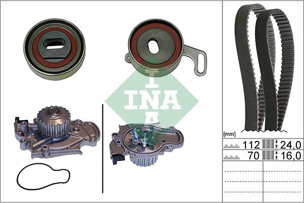 INA 530 0514 30 - Pompa acqua + Kit cinghie dentate autozon.pro