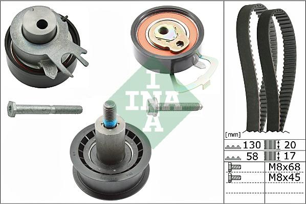 INA 530 0538 10 - Kit cinghie dentate autozon.pro