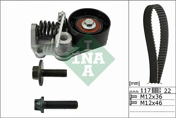 INA 530 0526 10 - Kit cinghie dentate autozon.pro