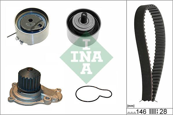 INA 530 0641 30 - Pompa acqua + Kit cinghie dentate autozon.pro