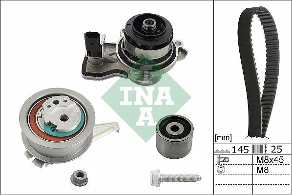 INA 530 0665 30 - Pompa acqua + Kit cinghie dentate autozon.pro