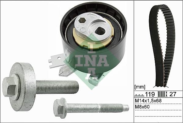 INA 530 0607 10 - Kit cinghie dentate autozon.pro