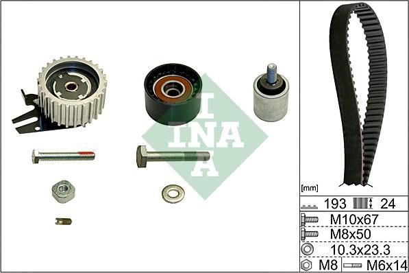 INA 530 0619 10 - Kit cinghie dentate autozon.pro