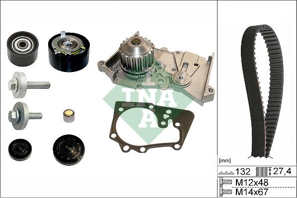 INA 530 0639 30 - Pompa acqua + Kit cinghie dentate autozon.pro