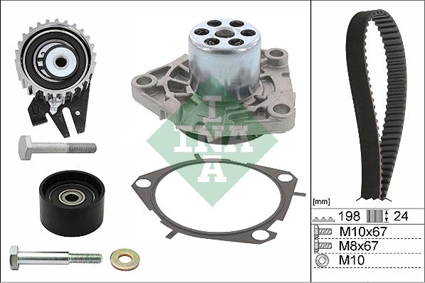 INA 530 0626 30 - Pompa acqua + Kit cinghie dentate autozon.pro