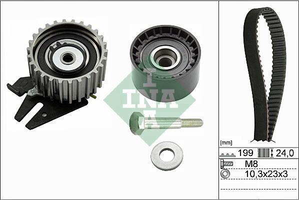 INA 530 0628 10 - Kit cinghie dentate autozon.pro