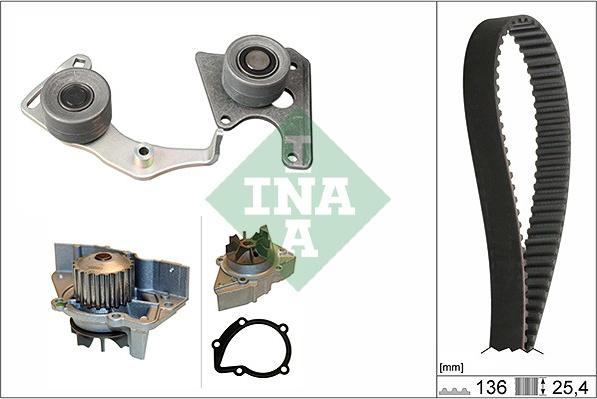 INA 530 0096 31 - Pompa acqua + Kit cinghie dentate autozon.pro