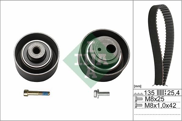 INA 530 0055 10 - Kit cinghie dentate autozon.pro