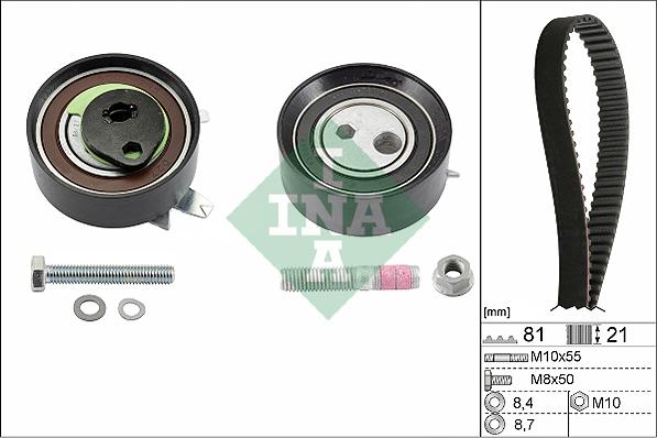 INA 530 0062 10 - Kit cinghie dentate autozon.pro