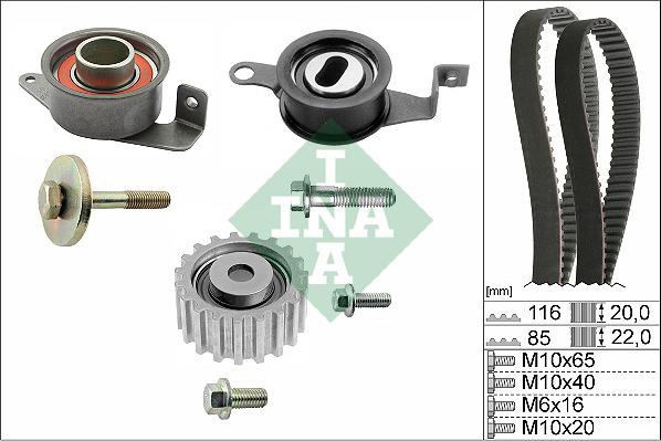 INA 530 0005 10 - Kit cinghie dentate autozon.pro