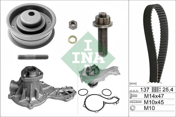 INA 530000330 - Pompa acqua + Kit cinghie dentate autozon.pro