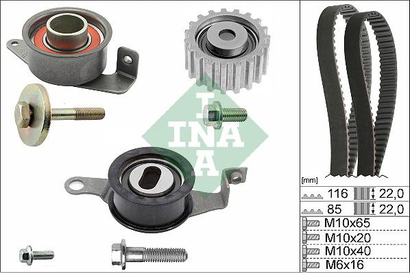 INA 530 0010 10 - Kit cinghie dentate autozon.pro