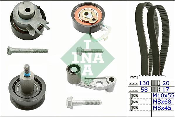 INA 530 0089 10 - Kit cinghie dentate autozon.pro